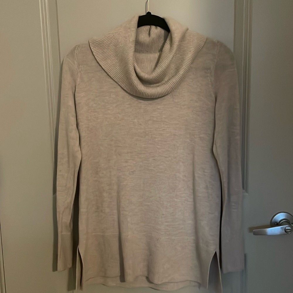Loft, Heather tunic length, cow neck, sweater, size small